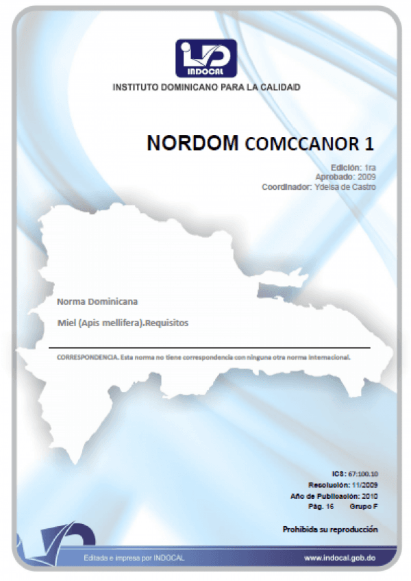 COMCCANOR 1 - MIEL. (APIS-MELLLIFERA). REQUISITOS.
